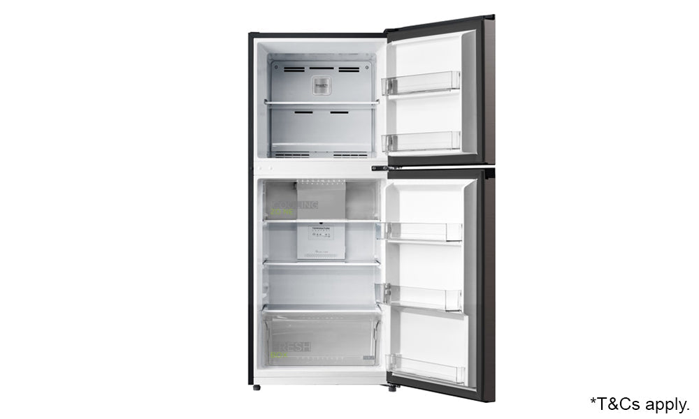 MIDEA Fridge Freezer 207L Stainless Steel