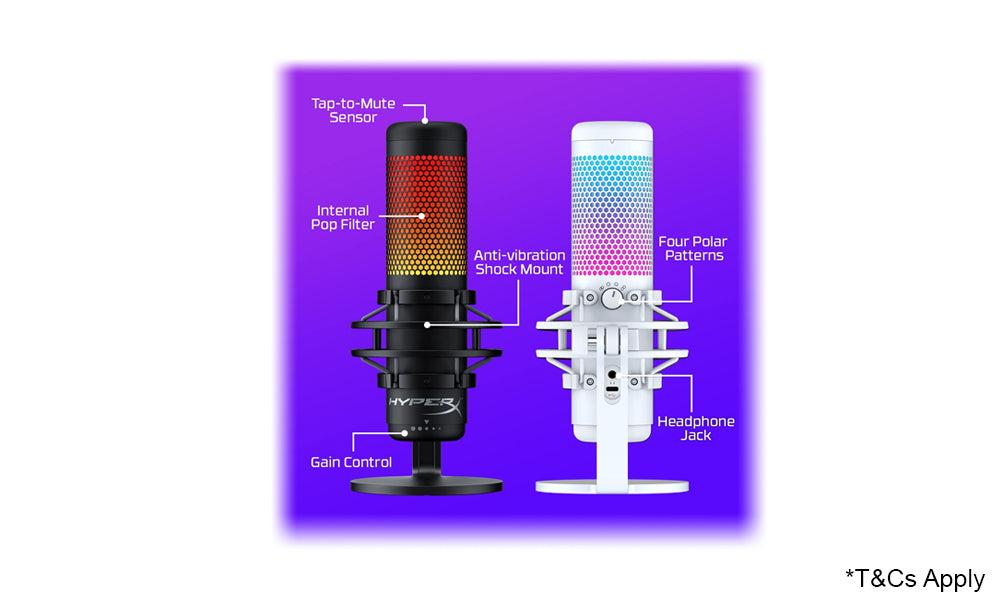 HyperX QuadCast S – RGB USB Condenser Microphone