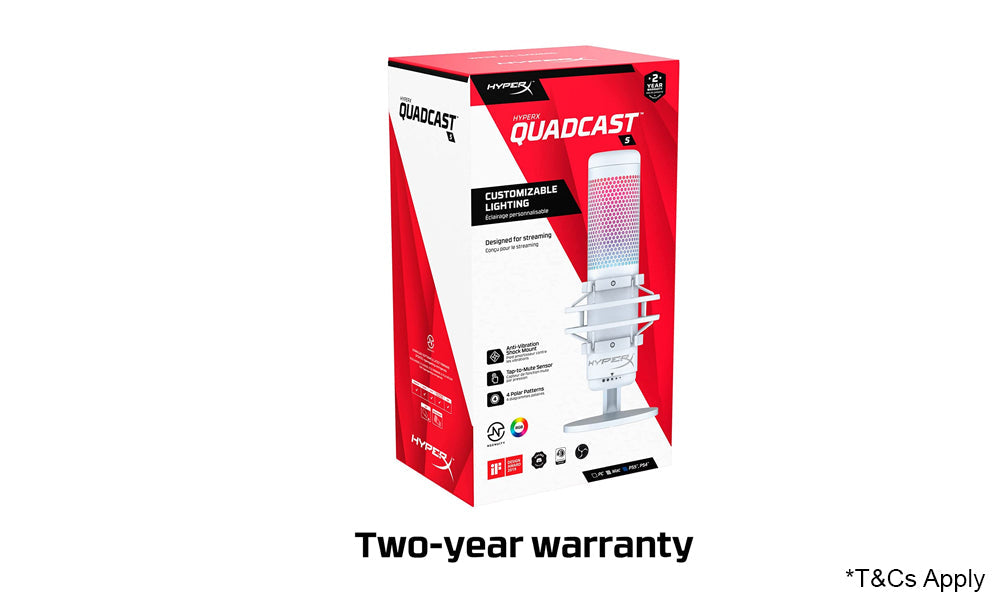 HyperX QuadCast S Wired USB Electret Condenser Microphone