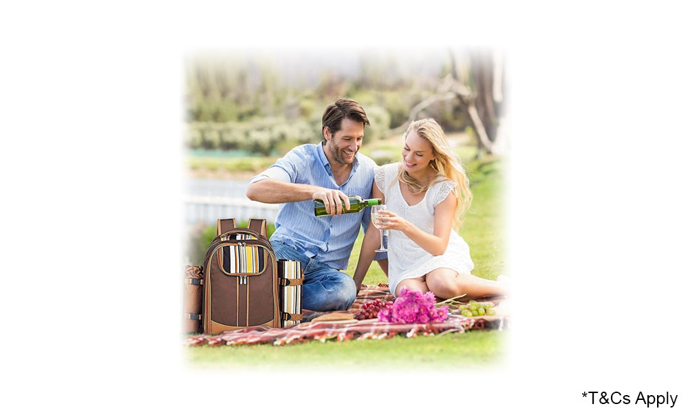 Hap Tim Picnic Backpack Bag with Cooler Compartment