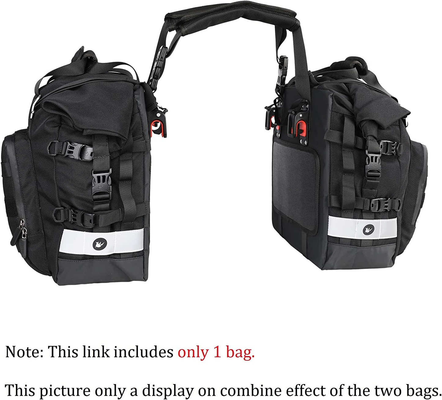 Rhinowalk Motorcycle Saddlebag Motor Luggage Pack