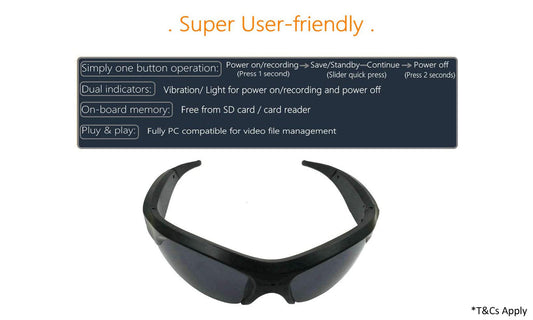 Igreeman Cycling Goggles Camera Glasses